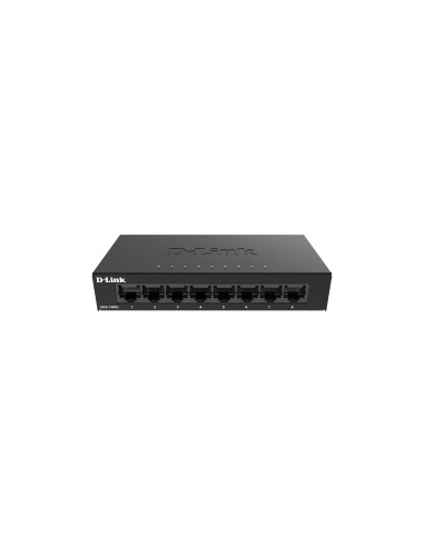 D-Link DGS-108GL No administrado Gigabit Ethernet (10/100/1000) Negro