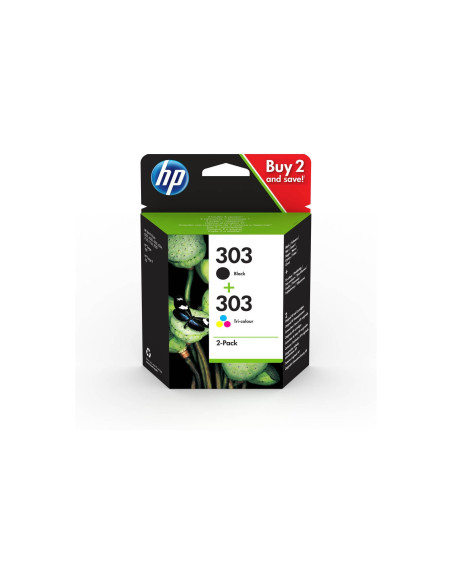HP Paquete de 2 cartuchos de tinta Original 303 negro/tricolor