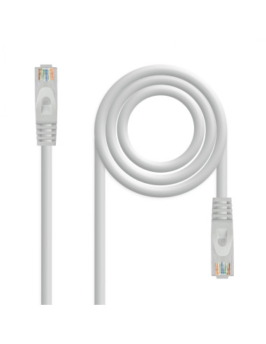Nanocable Cable de red latiguillo RJ45 LSZH CAT.6A UTP AWG24, Gris,