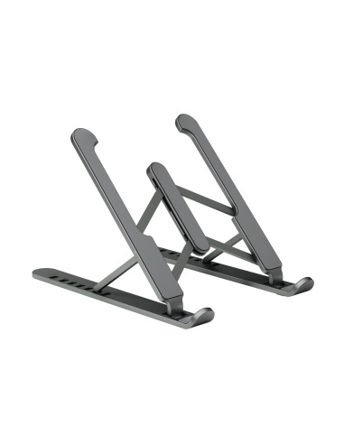 AISENS Soporte De Sobremesa Ajustable Para Portatil / Tablet, Gris