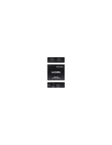 AISENS HDMI Duplicador 4k@30Hz 1x2 Con Alimentación, Negro