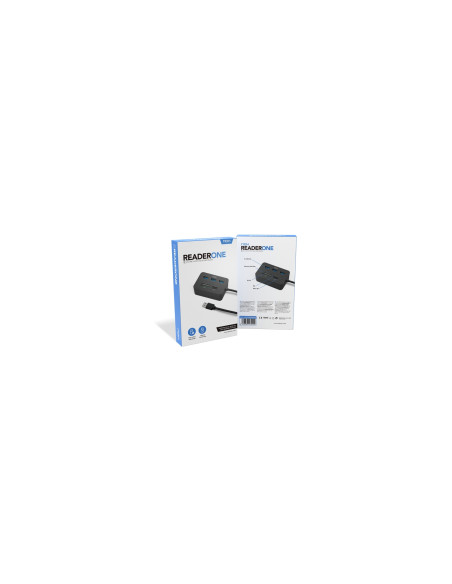 NOX Lite Reader One Alámbrico USB 3.2 Gen 1 (3.1 Gen 1) Type-A Negro