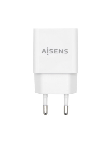 AISENS Cargador USB 10W Alta Eficiencia, 5V/2A, Blanco