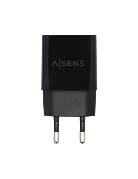 AISENS Cargador USB 10W Alta Eficiencia, 5V/2A, Negro