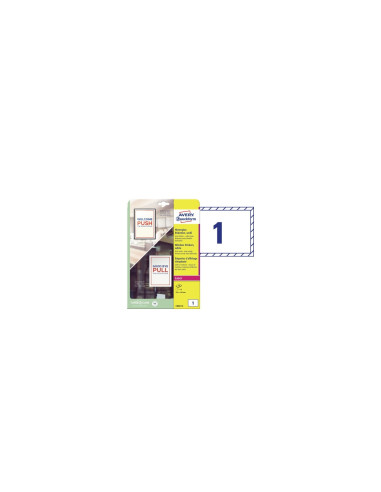 Avery L9002-10 etiqueta de impresora Blanco Etiqueta para impresora autoadhesiva