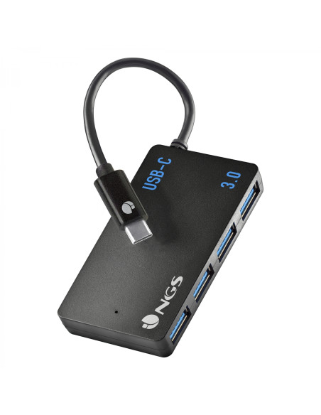 NGS WONDER IHUB4 USB 3.2 Gen 1 (3.1 Gen 1) Type-A 480 Mbit/s Negro