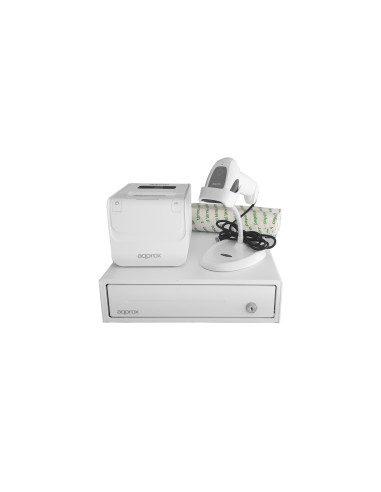 Approx Pos Pack para TPV appPOSPACK3380WH Impresora + Cajón + Lector + Papel