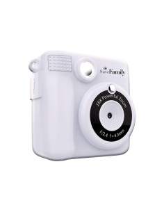 SaveFamily Print Camara de fotos infantil instantánea-Digital Videos Musica Zoom Flash Incluye 2 Rollos de Papel + 400 Fotos BLA