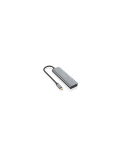 AISENS Hub USB 3.2 Gen1 5G USB-C, USB-C/M-2xUSB-C/H-2xUSB-A/H, Gris, 2