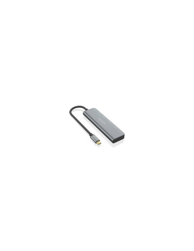 AISENS Hub USB 3.2 Gen1 5G USB-C, USB-C/M-2xUSB-C/H-2xUSB-A/H, Gris,