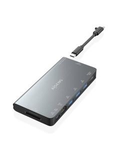 AISENS USB-C Dock 8 en 1, USB-C a 1xHDMI, 1xRJ45, 3xUSB-A, 1xUSB-C