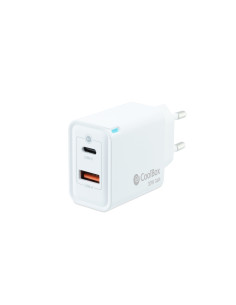 CoolBox CARGADOR GAN 30W USB-C/USB-A PARED