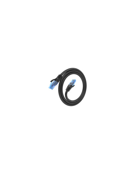 AISENS Cable De Red Latiguillo RJ45 Cat.6 UTP AWG26 CCA, Negro, 0.5 cm