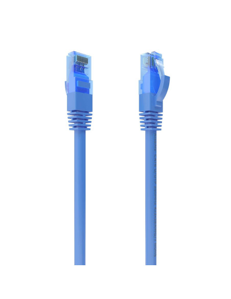 AISENS Cable De Red Latiguillo RJ45 Cat.6 UTP AWG26 CCA, Azul, 0.5 m