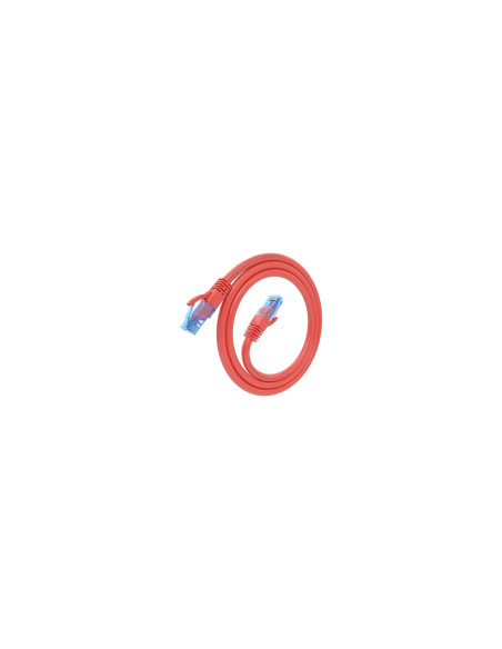 AISENS Cable De Red Latiguillo RJ45 Cat.6 UTP AWG26 CCA, Rojo, 0.5 m