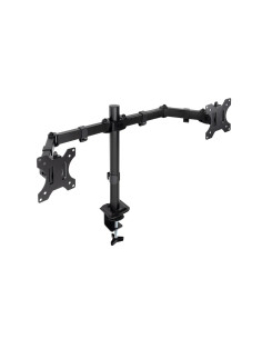 TooQ Soporte de Mesa para 2 Pantallas 17"-32", Color Negro