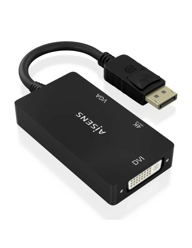 AISENS Conversor Displayport V1.2 a VGA/DVI/HDMI, DP
