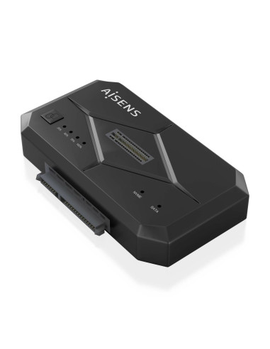 AISENS Estación de Docking SATA 2.5/3.5, M.2 NVMe a USB 3.0/3.1 Gen1,