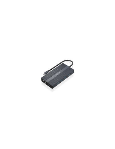 AISENS USB-C Dock 12 En 1, USB-C a 2xHDMI, 1xDisplayport, 1xRJ45,