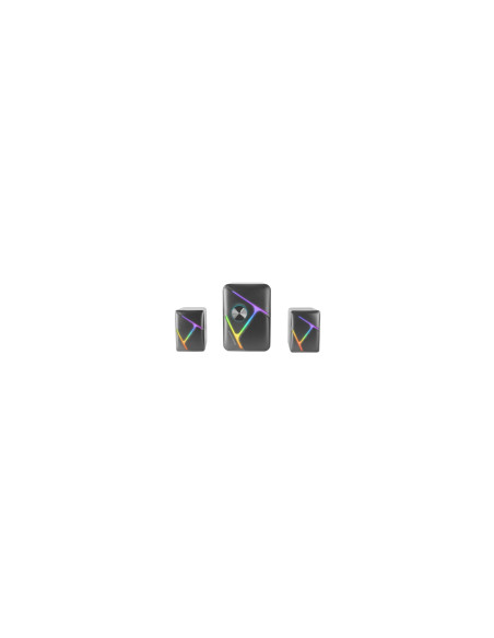 Mars Gaming MS-H21, Altavoces Gaming RGB 2.1 y Subwoofer 35W, Sistema