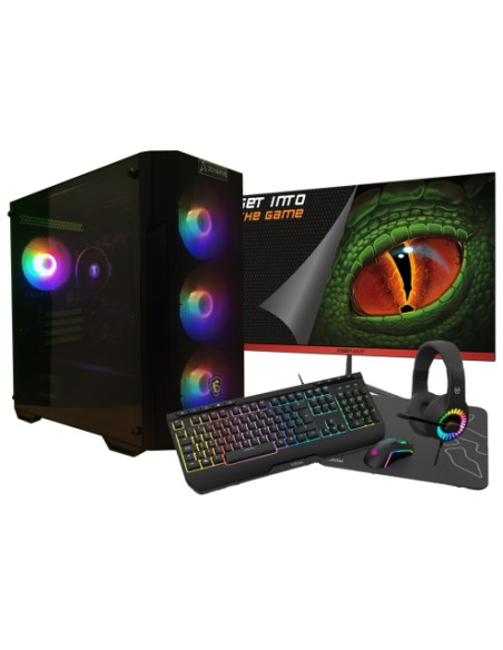 Zone Evil AMD Ryzen 5 4650G/16GB/2 Tb NVMe/Windows 11 Monitor 24 Teclado raton auriculares y alfombriila Ordenador GamingPC