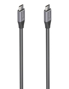 AISENS Cable USB 3.2 Gen2x2 Aluminio 20Gbps 8K@30Hz 5A 100W E-Mark,