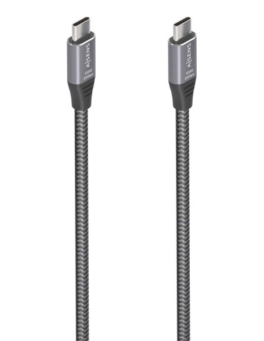 AISENS Cable USB 3.2 Gen2x2 Aluminio 20Gbps 8K@30Hz 5A 100W E-Mark,