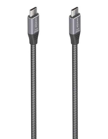 AISENS Cable USB 3.2 Gen2x2 Aluminio 20Gbps 8K@30Hz 5A 100W E-Mark,