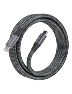 AISENS Cable USB 3.2 Gen2x2 Aluminio 20Gbps 8K@30Hz 5A 100W E-Mark, 2