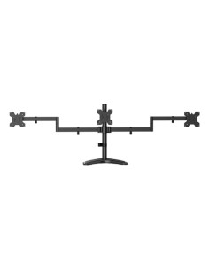 AISENS Soporte de mesa con peana eco giratorio e inclinable para 3 2