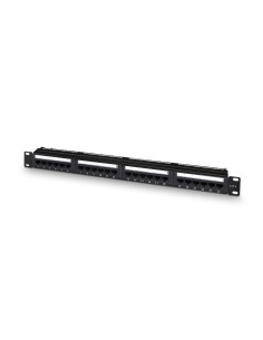 AISENS Panel De Parcheo De 24 Puertos RJ45 Cat.6 UTP, 19" 1U Dual IDC