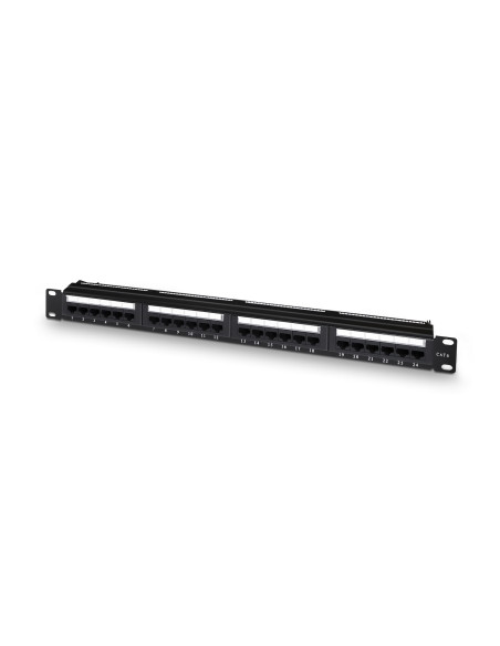 AISENS Panel De Parcheo De 24 Puertos RJ45 Cat.6 UTP, 19" 1U Dual IDC