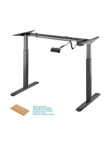 AISENS Bastidor De Escritorio Motorizado, Altura Ajustable Con Panel