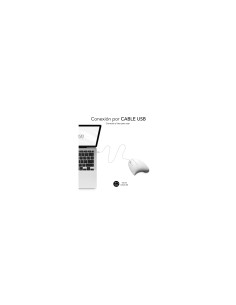 SUBBLIM Ratón GLIDE VERTICAL ERGO WIRED MOUSE WHITE 2