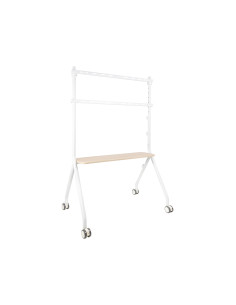 TooQ iLOVE Soporte de Suelo con Ruedas para Pantalla 49"-80", Blanco
