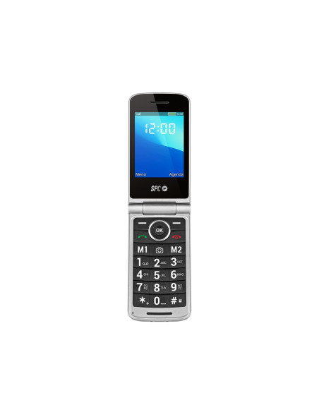 SPC Prince 4G 7,11 cm (2.8") 130 g Negro, Plata Teléfono básico
