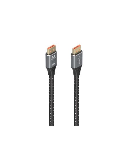 AISENS Cable DisplayPort V2.1 16K@60Hz 80 Gbps, DP/M-DP/M, Negro, 2.0m