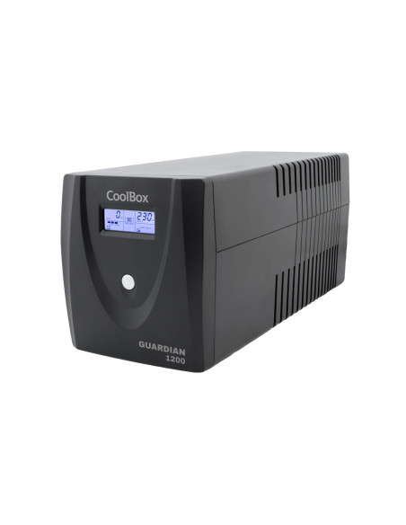 CoolBox SAI GUARDIAN3 LCD 1200VA 720w 4 SCHUKOS + SOFTWARE