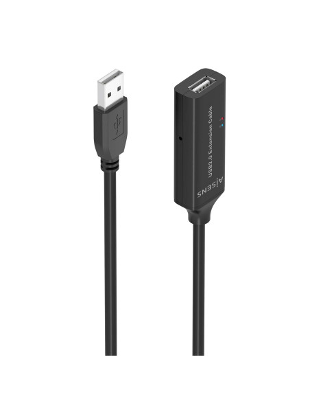 AISENS Cable USB 2.0 Prolongador con Amplificador, Tipo A/M-A/H,