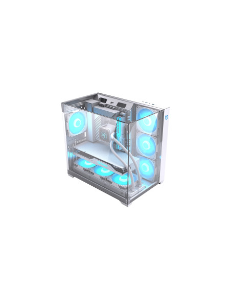 Hiditec SKY Torre Transparente, Blanco