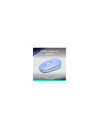 Logitech POP Mouse, ratón inalámbrico Bluetooth compacto y portátil