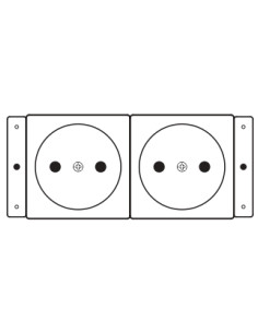 Kramer Electronics TS-2DE toma de corriente