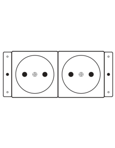 Kramer Electronics TS-2DE toma de corriente