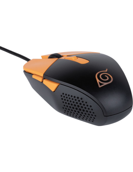 Konix Naruto KX GAMING MOUSE ratón Juego Ambidextro USB tipo A Óptico