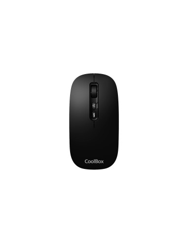 CoolBox RATON W02 IA NEGRO INALAMBRICO RECARGABLE 500MAH RF+BT