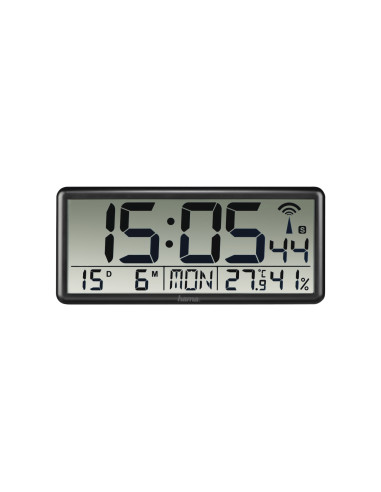 Hama Jumbo Reloj digital Rectángulo Negro