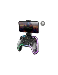 Mars Gaming MGP-BT2 Negro, Transparente Bluetooth/USB Gamepad