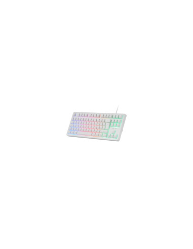 Mars Gaming MK023, Teclado Gaming TKL, Tecnología Híbrida H-Mech,