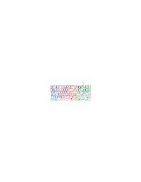 Mars Gaming MK023, Teclado Gaming TKL, Tecnología Híbrida H-Mech,