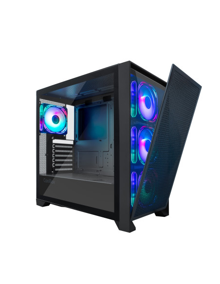 CoolBox GAMING CAJA ATX GE2000 DUALVIEW USB-C 3.2 GEN1 + 4 VENT.ARGB